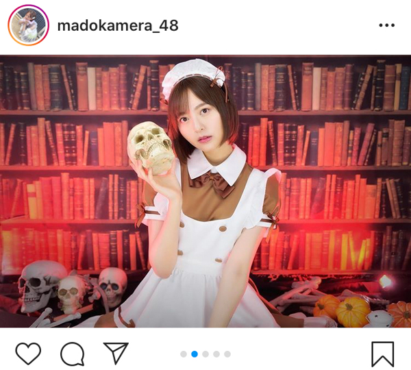 HKT48 森保まどか、ハロウィンにご給仕したくなるメイド衣装を大公開！「似合い過ぎて魂抜けそう」