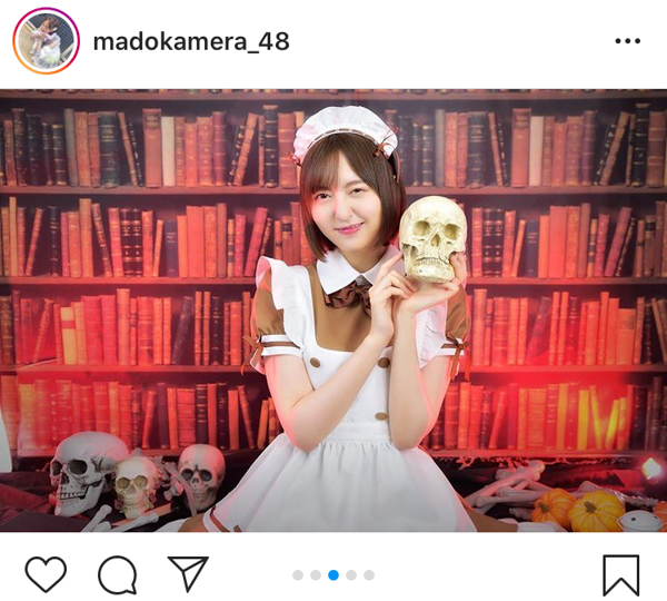 HKT48 森保まどか、ハロウィンにご給仕したくなるメイド衣装を大公開！「似合い過ぎて魂抜けそう」