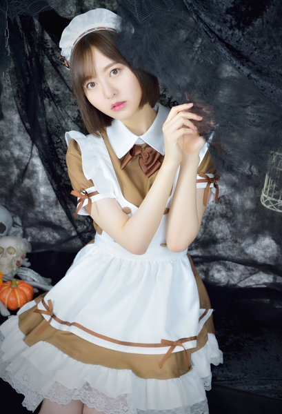 HKT48 森保まどか、ハロウィンにご給仕したくなるメイド衣装を大公開！「似合い過ぎて魂抜けそう」