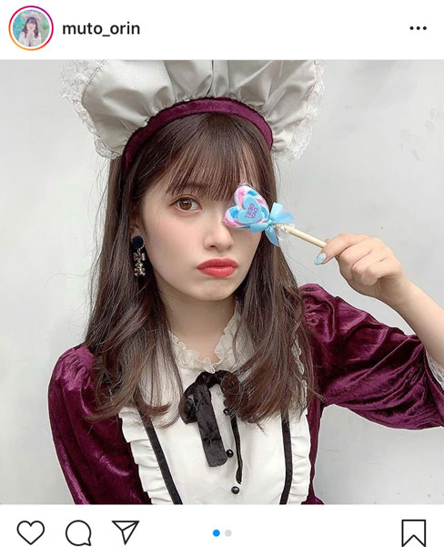 AKB48 武藤小麟、メイド姿のハロウィン生写真オフショット公開！「絶対最高なハロウィンになる」