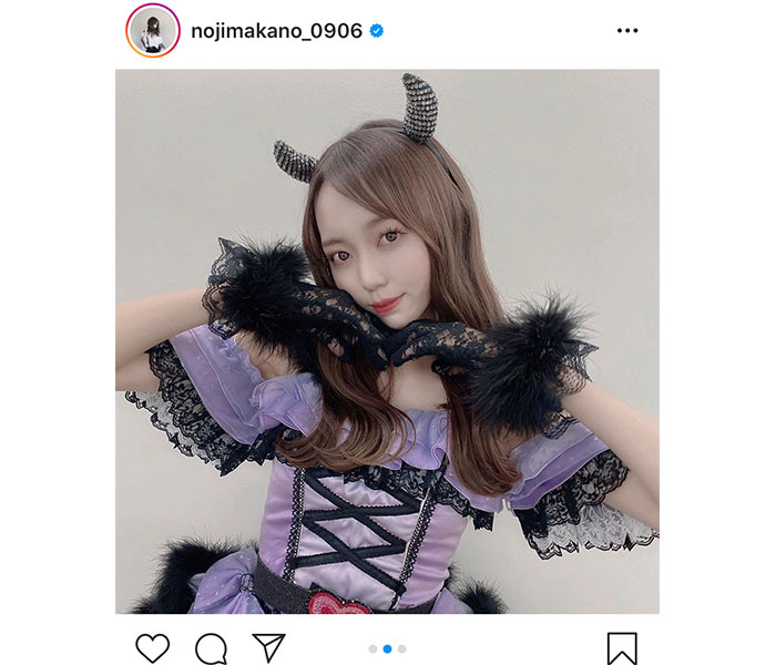 SKE48 野島樺乃「今日だけだよ」。小悪魔衣装と圧倒的美声のギャップに「尊すぎる」