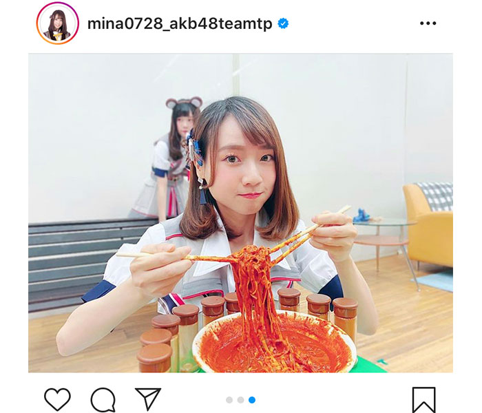 AKB48 Team TP パン・ズーイー（潘姿怡）、チリパウダーをぶっかけ辛いもの好きアピール！