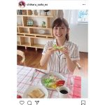 斎藤ちはるアナウンサー、パジャマ姿で“斎藤家の食卓”再現！