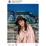 HKT48 田島芽瑠、博多の夜景に映える私服コーデ披露！