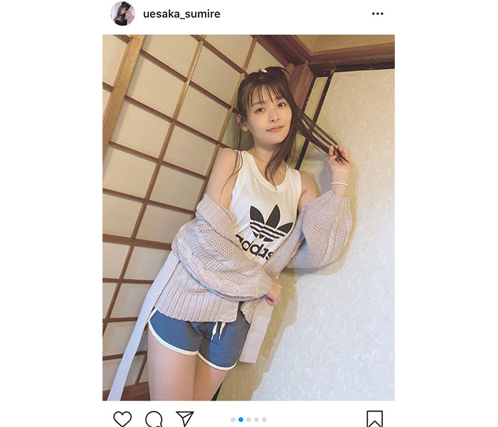 上坂すみれ、ほろ酔いルームウェアのオフショット公開！「色っぽいです」「可愛さエグい」