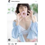 葉月つばさ、チラ見えおへそでキュートなポートレート披露