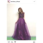 AKB48 込山榛香「似合ってますか？」高貴な紫ドレスで大人の魅力全開！