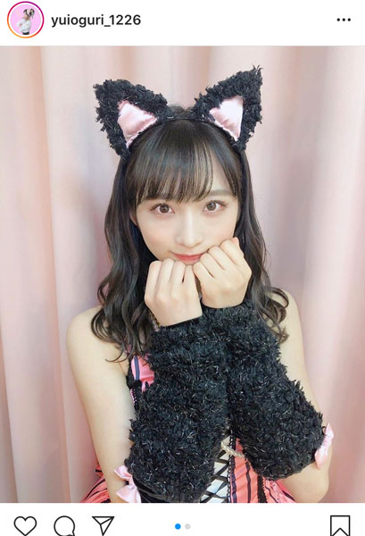 AKB48 小栗有以、猫耳『ヘビロテ』衣装で18歳の生誕祭開催！