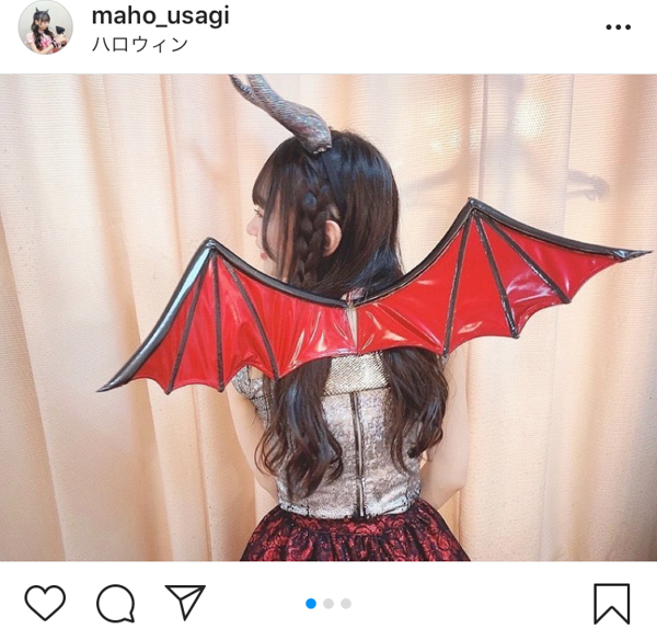 AKB48 大盛真歩、蔵出しのハロウィン写真に「悪魔なのに天使だ」「可愛すぎる」と反響！