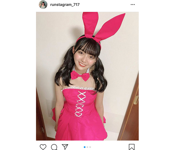 豊田ルナ、顔よりも大きなウサギ耳のバニーガールコスプレ披露！「可愛すぎ」「尊過ぎます」とファン歓喜