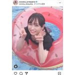 NMB48 梅山恋和、浮き輪でくるくる回るプール動画に反響！「永遠に観ていられる」