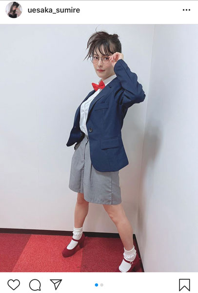 上坂すみれ、江戸川コナンに扮したコスプレでノリノリ！「江戸川すみぺくんだよ！」