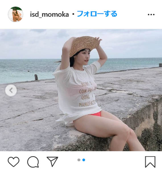 石田桃香、太ももがセクシーな写真集オフショットを公開「ナイス太ももっす」