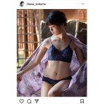 葉月つばさ、浴衣羽織りの透け感ランジェリーを披露