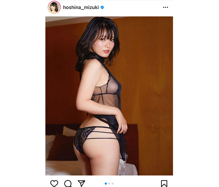 星名美津紀、オトナセクシーな透け感ランジェリーショットに反響！