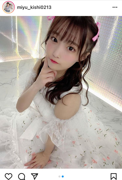 #ババババンビ 岸みゆ、アイドル全開のウインクショットで悩殺！「もう岸みゆしかみれんのよ！」