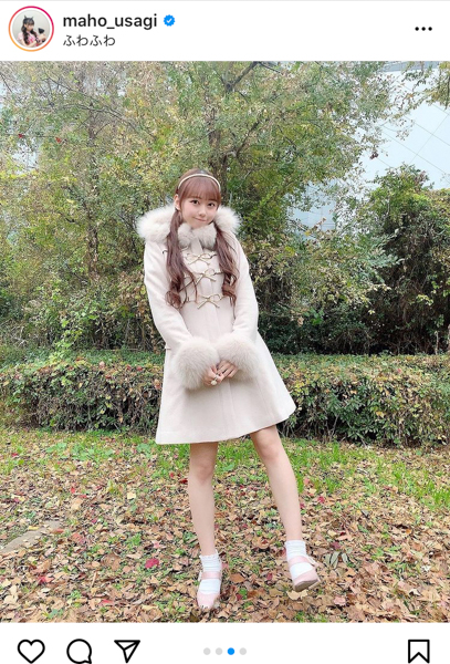 AKB48 大盛真歩、美脚際立つスタイル抜群の冬コーデに大絶賛！「女子力高い」