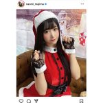 真島なおみ、サンタコスプレでいち早くクリスマスプレゼントをお届け！