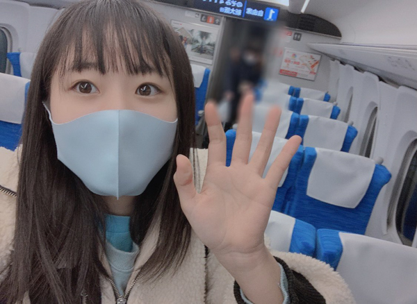 STU48 瀧野由美子、ついにN700Sへの乗車叶う「今年の運全部使い果たしたわ」