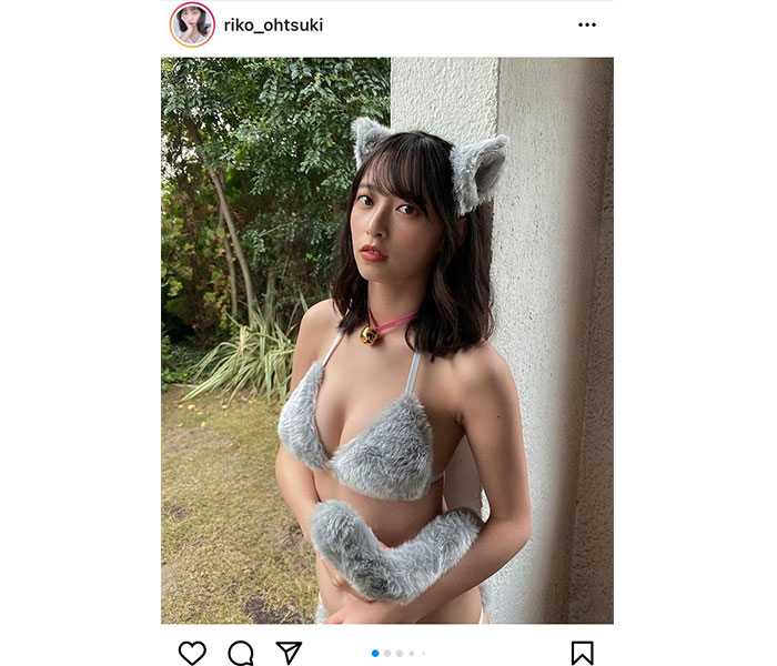 大槻りこ、「飼ってみませんか？」猫をイメージしたグラビアオフショットを大公開！