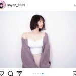 そよん、透明素肌チラ見せのカーディガンショットに釘付け！「今日も麗しい！！」