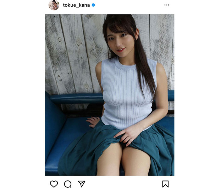 徳江かな、あざと可愛さ全開の美脚でチラリズム！