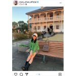 HKT48 田島芽瑠、夕陽に輝く美脚ポートレートに「グラバー園の女神」と絶賛の声！！