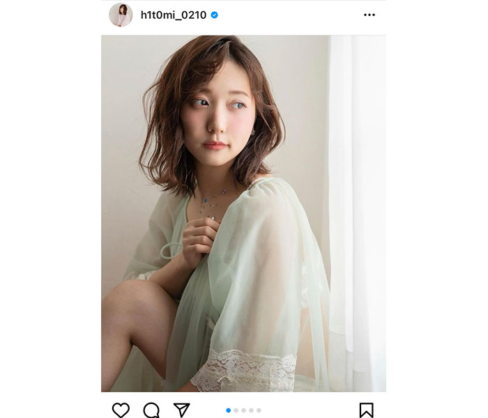 橘ひと美、シースルーのワンピースで大人セクシーなポートレート披露！