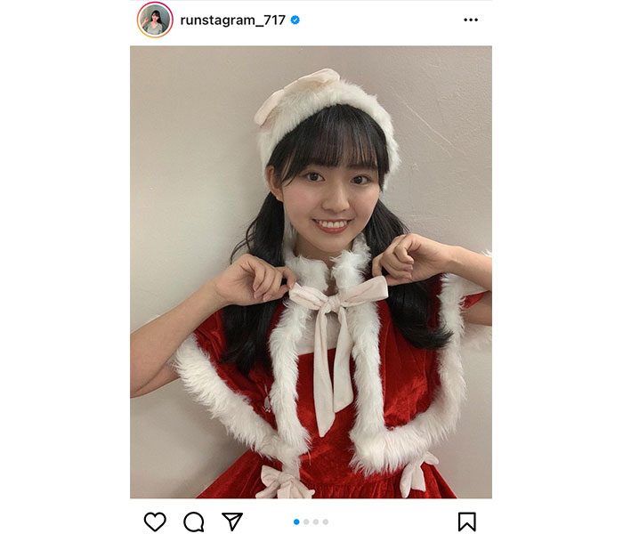 豊田ルナ、サンタクロース衣装を公開と見せかけて・・・？「写真全部見るんだよ」