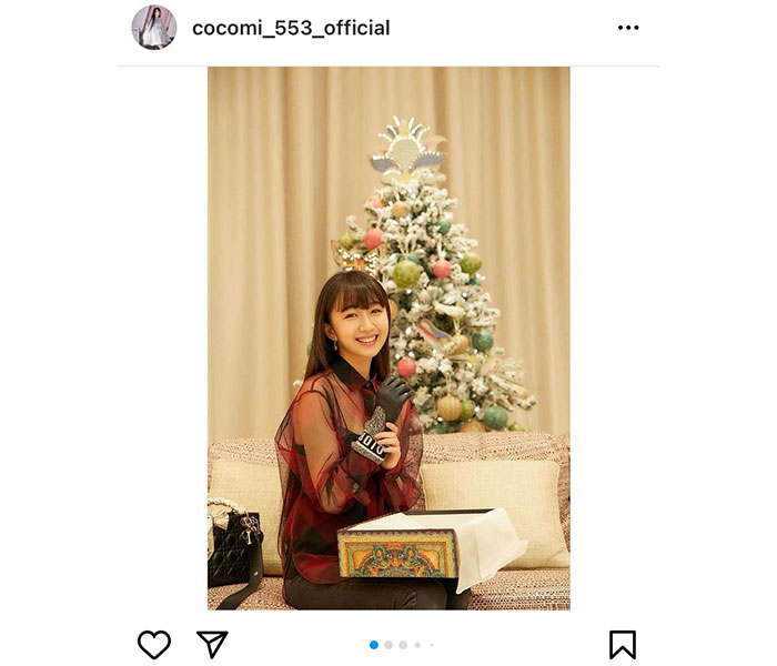 Cocomi、クリスマスプレゼントに幸せ笑顔