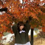 矢倉楓子、紅葉を簪にアレンジしたポートレートを公開「紅葉アレンジ美しい」