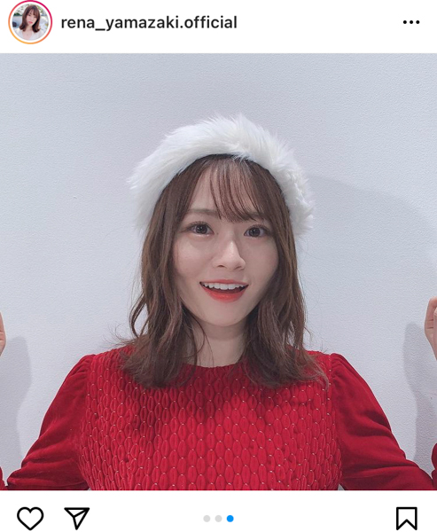 乃木坂46 山崎怜奈、クリスマスイブに届けた癒しの笑顔