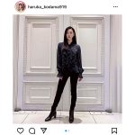 兒玉遥、「恋セワ」で話題の全身黒コーデを紹介！「黒の美学」