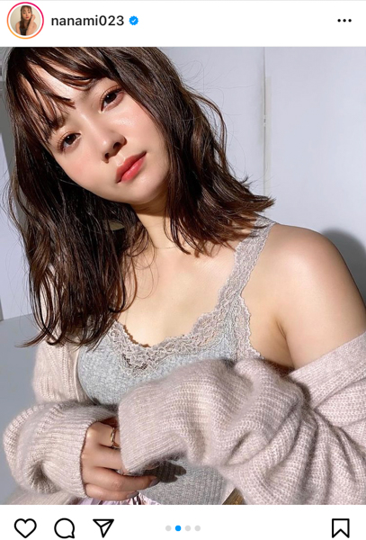 NANAMI、美デコルテのぞかせた艶やか素肌ショットに歓喜の声！