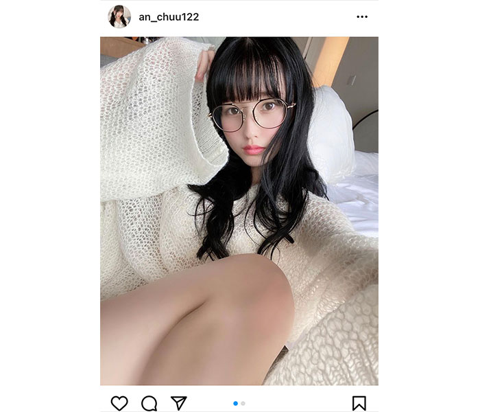 森嶋あんり、黒髪美人な自撮りポートレートを公開！「率直な感想、好きです」