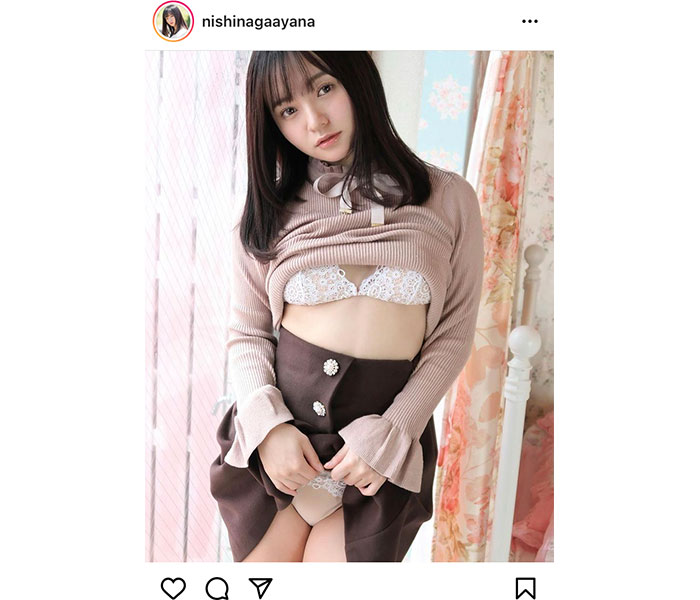 西永彩奈、ガーリーコーデでチラ見せする下着に悩殺！「ドキドキしちゃう」