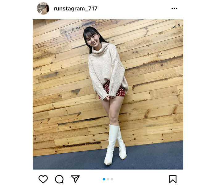 豊田ルナ、ロングブーツで魅せる美脚に「可愛い！」と反響ぞくぞく