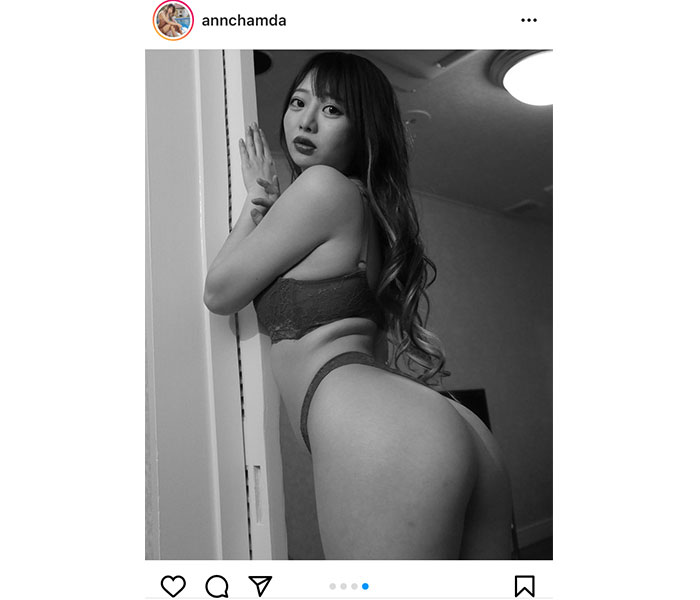 杏ちゃむ、鍛えられた美ボディ&桃尻を魅せつけたバックショット！