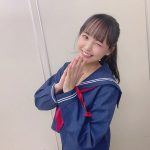 STU48 福田朱里、笑顔満開のセーラー服ショットで“福”をお届け！