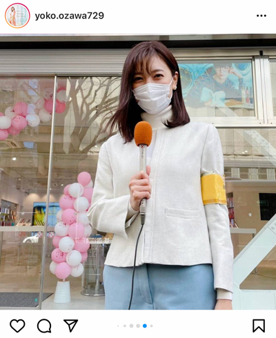 小澤陽子アナ、報道キャスター姿を一挙公開！「マスクしてても美人が隠せない」