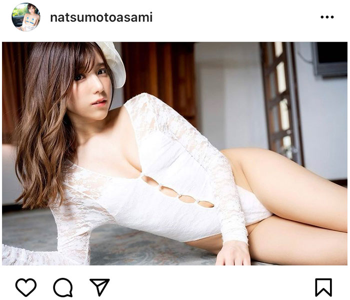 夏本あさみ、ハイレグで見せる透明美脚ショットを披露！「セクシーが過ぎる」