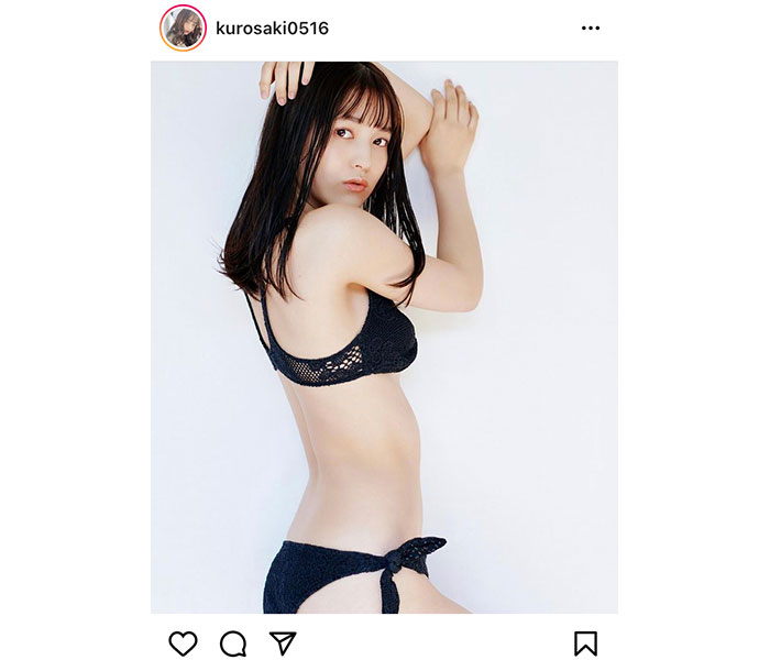 黒嵜菜々子、17歳のヘルシー美ボディを黒ビキニで魅せる！「是非みてほしいなあ」