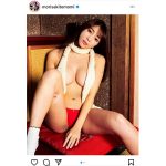 森咲智美、マフラーで胸元隠したギリギリセクシーショットをお届け！