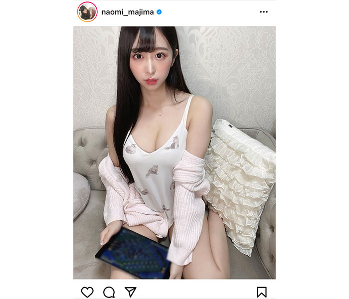 真島なおみともし付き合ったら？ドキドキ部屋着ショット公開！