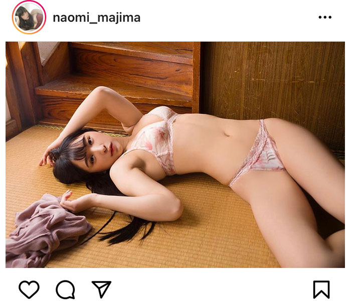 真島なおみ、「色っぽいぞ」畳に寝転ぶ和セクシーグラビア！