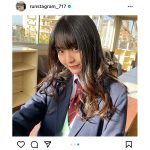 豊田ルナ、「私の卒業」企画で披露した巻き髪制服ショット公開！