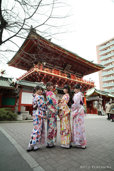 夢みるアドレセンス×福島裕二による最新写真展は着物姿を撮り下ろしを加えた「4人展」