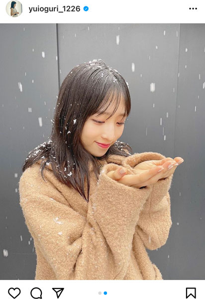 AKB48 小栗有以、透明感ばつぐんの雪ポートレート！「なんだただの天使か」