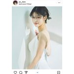 東李苑、純白のウェディングドレスで美麗ポートレート披露「久々にドレス着れて嬉しかったな」