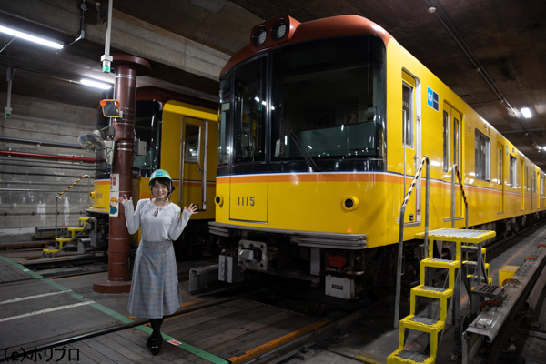 久野知美が東京メトロ12箇所の検車区に潜入取材！